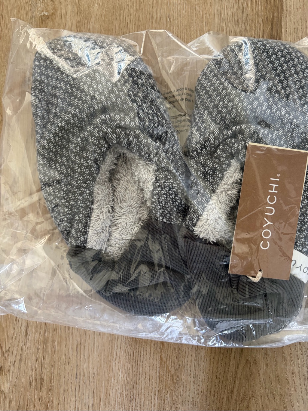 Organic Women’s Cozy Knit Indoor Slippers - Gray — image 2 of 7